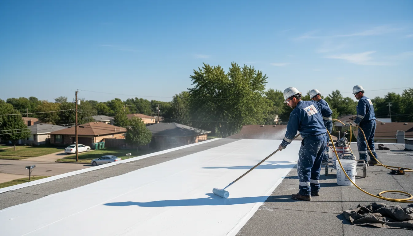 Commercial roof coating in Niotaze, KS near me